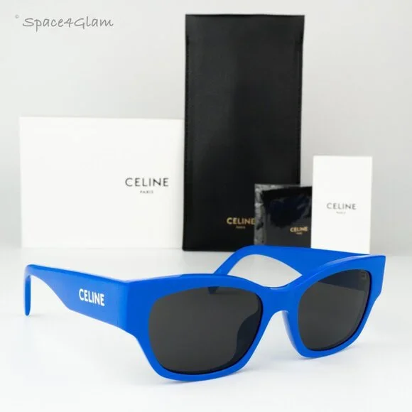Celine Women Sunglasses Blue Grey Cat Eye CL40197U MONOCHROMS 92A BRAND NEW - Picture 1 of 9